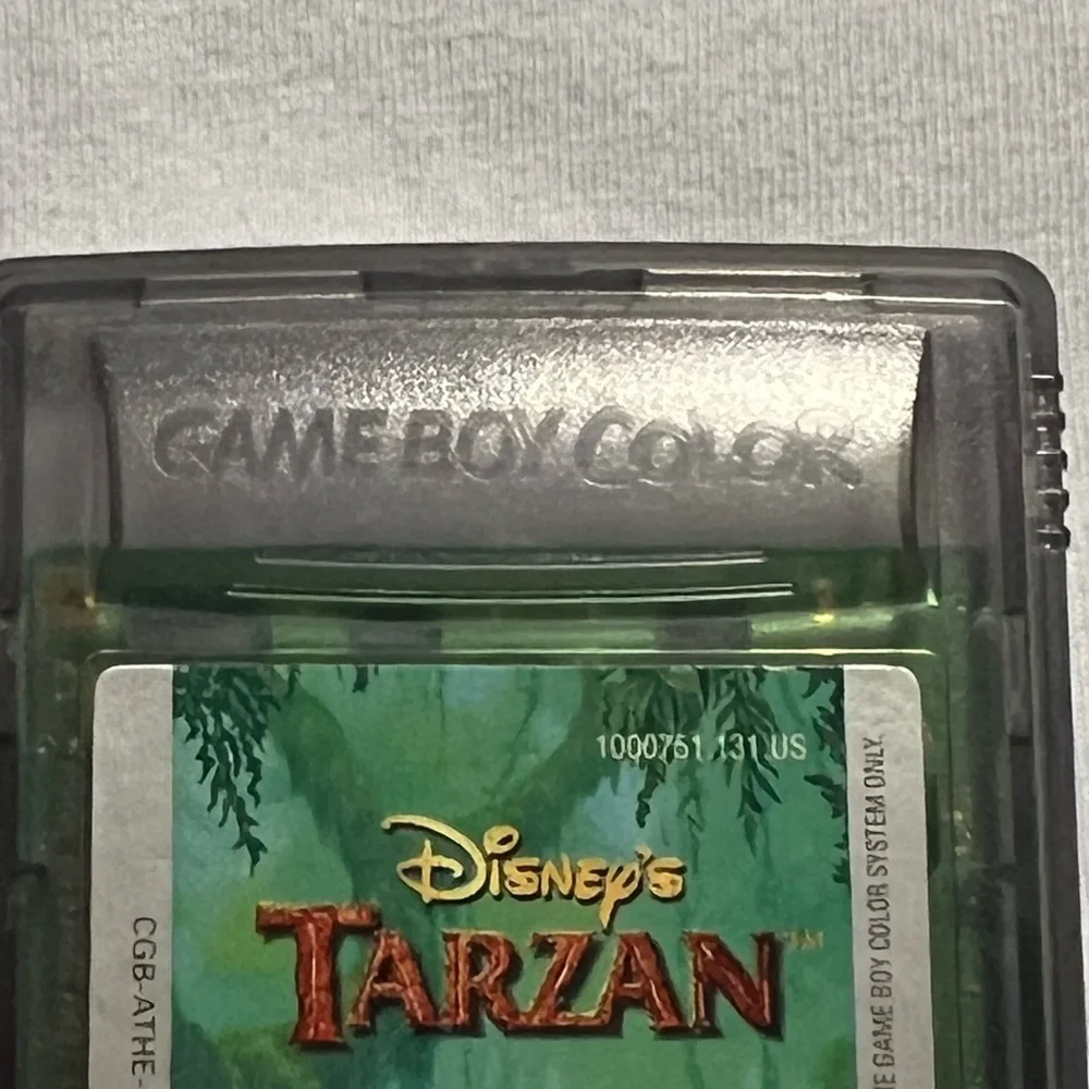 1998 Tarzan for Gameboy Color
